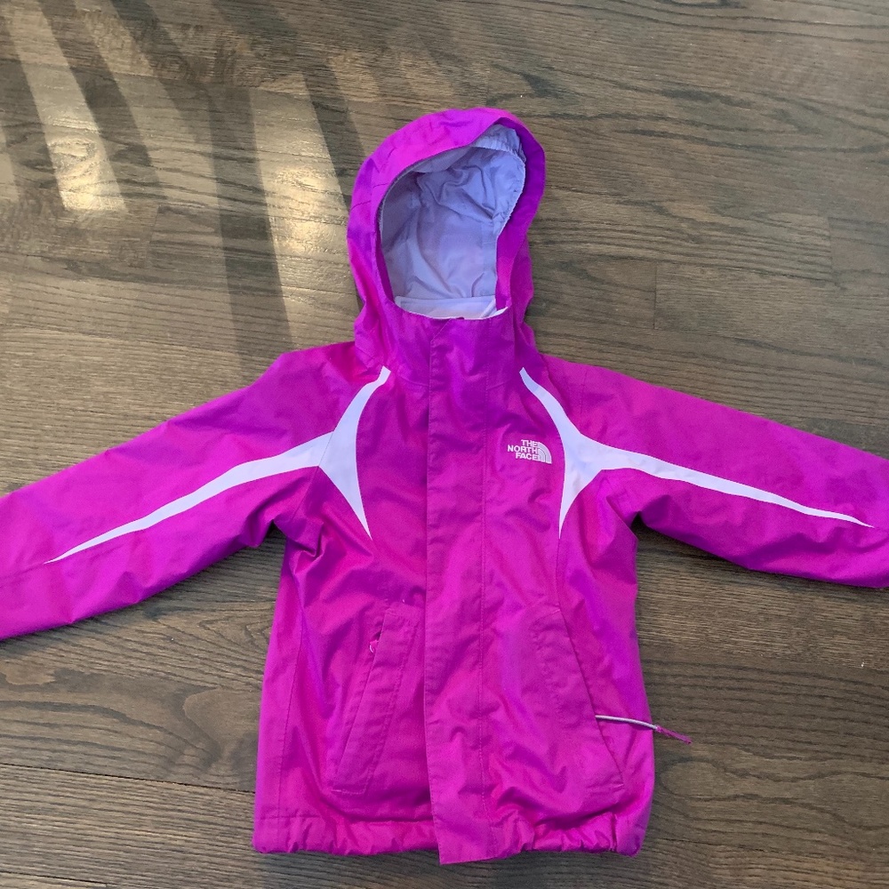 The North Face Girls' Pink/Magenta Hooded Jacket